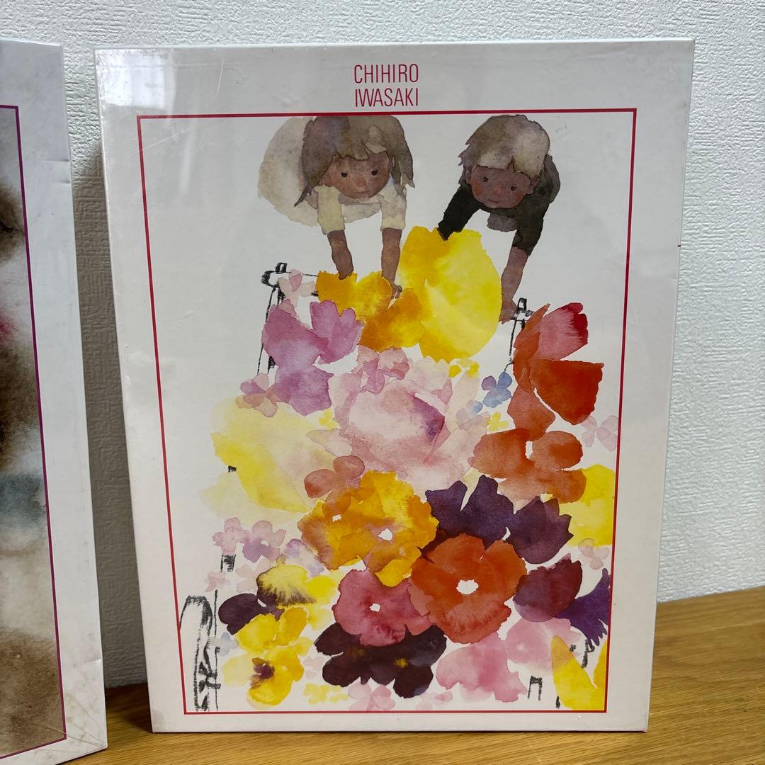 未使用いわさきちひろ　ジグソーパズル500ピース　はなぐるまバラ飾りの帽子の少女