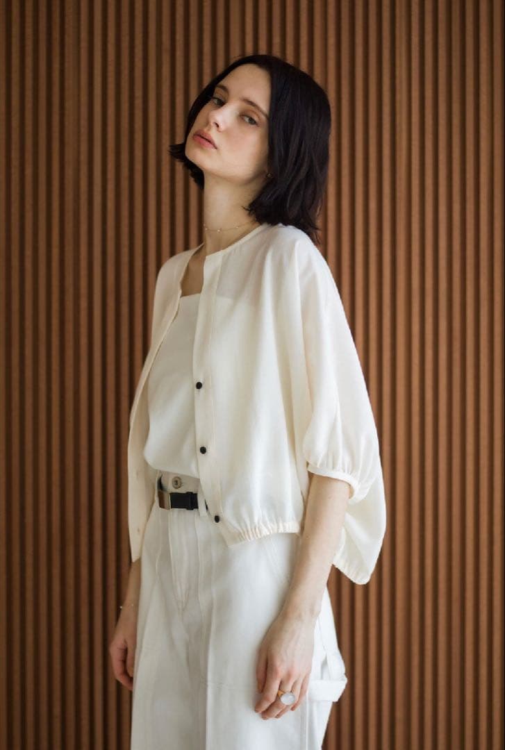 25SS ebure エブール SZハイツイストポンチ ストラップ カットソー