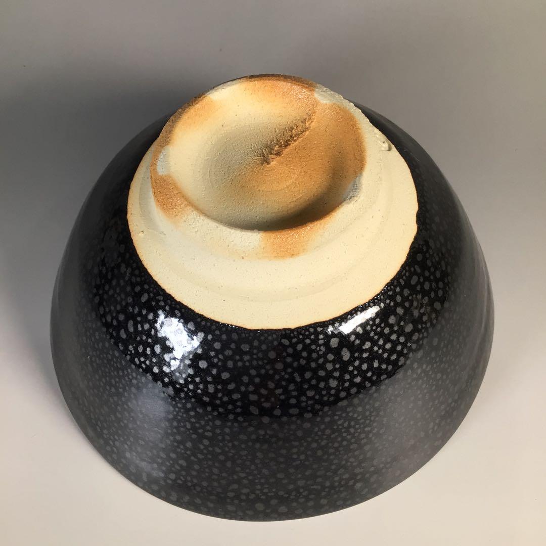 Ｍ１６２　茶碗　『清水保孝造』『油滴茶碗』　抹茶碗　共箱　茶道具
