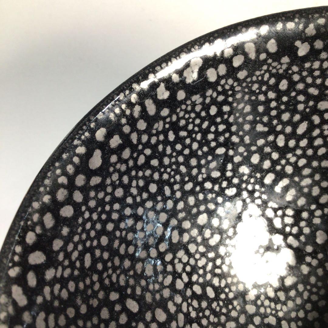 Ｍ１６２　茶碗　『清水保孝造』『油滴茶碗』　抹茶碗　共箱　茶道具