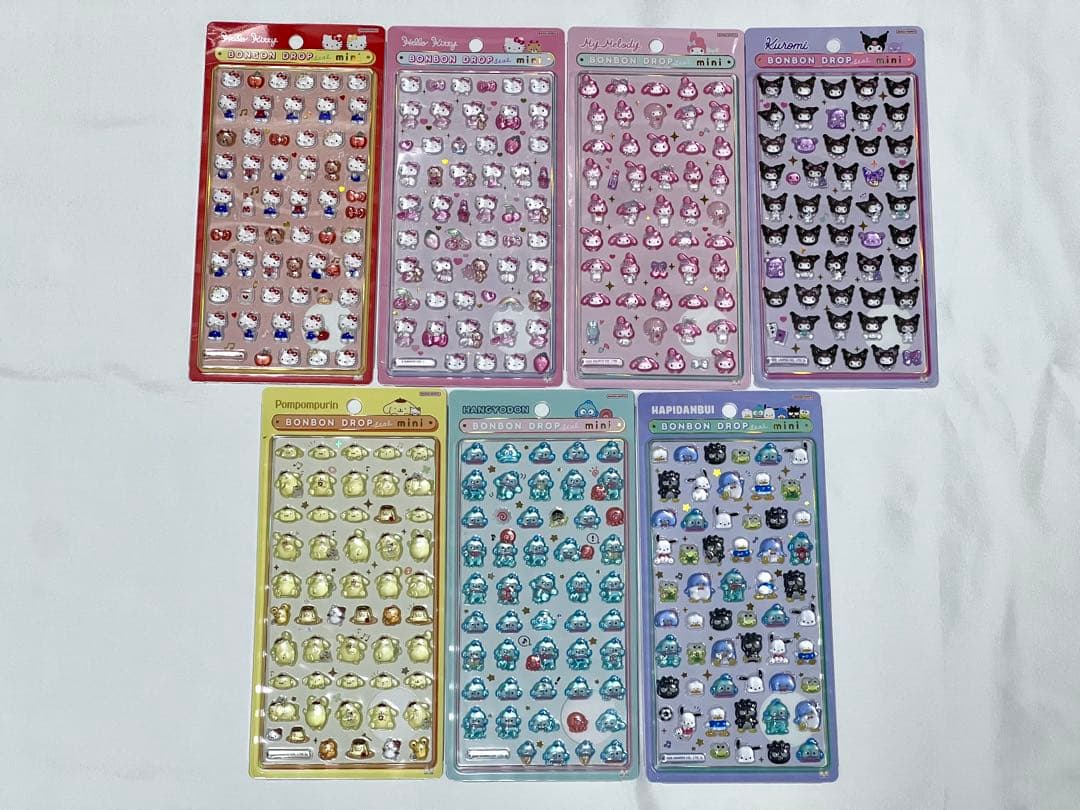 ボンボンドロップシール ミニ サンリオ 7種セット 正規品 a