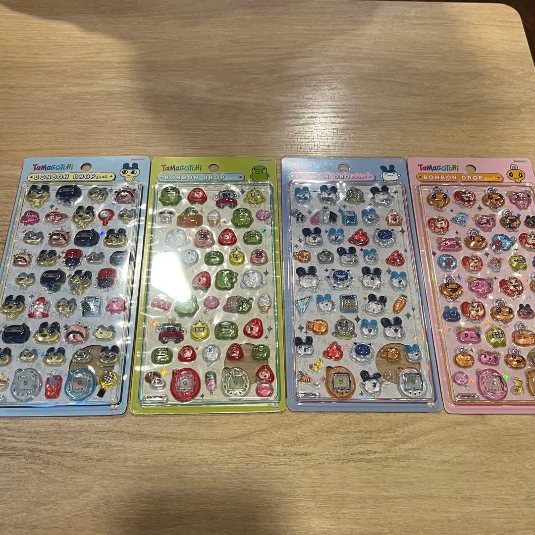 【正規品】たまごっち ボンボンドロップシール 4種セット