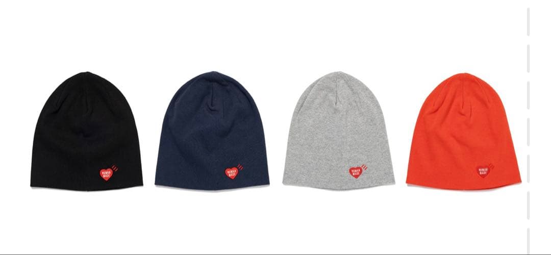 human made BEANIE ニット帽　帽子　黒　ブラック　ひBLACK