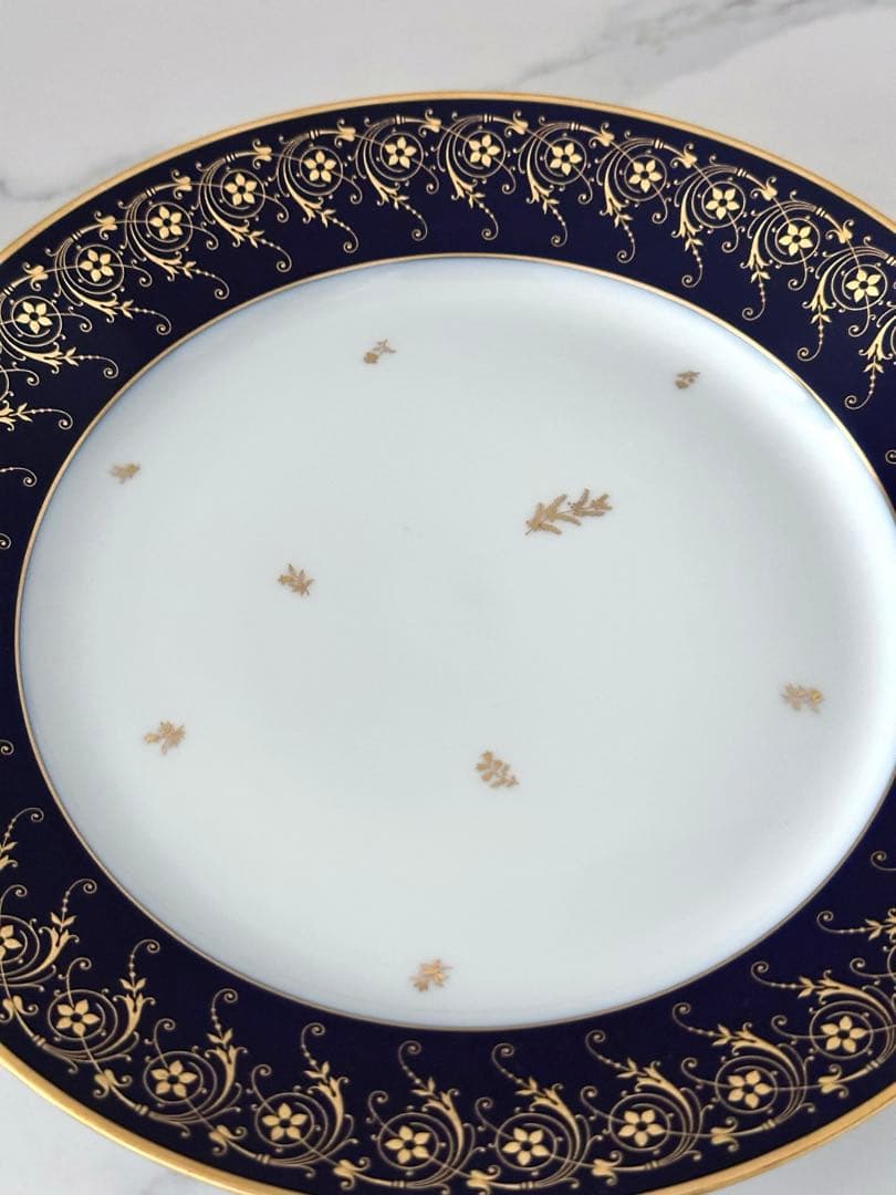 未使用　セーブル　SEVRES 箱付き　ファットブルー　ディナー皿　ヴィンテージ