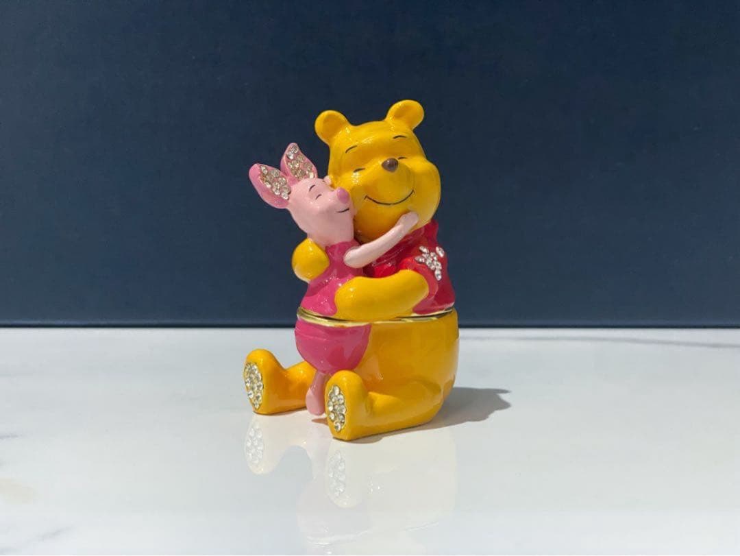 廃盤 限定品 ディズニー プーさん トリンケットボックス 英国製 Enamel