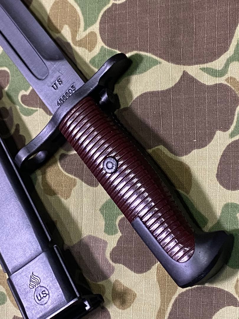 WWⅡ 米軍 M1903 スプリングフィール用銃剣と鞘（プラ製）★レプリカ★