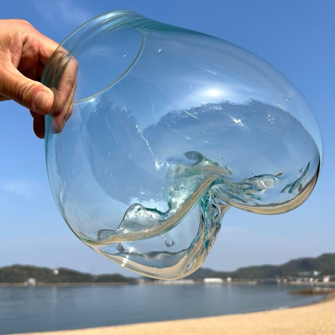 流木ガラスオブジェ特大E 花瓶 金魚鉢 テラリウム フラワーポット 水槽 アート