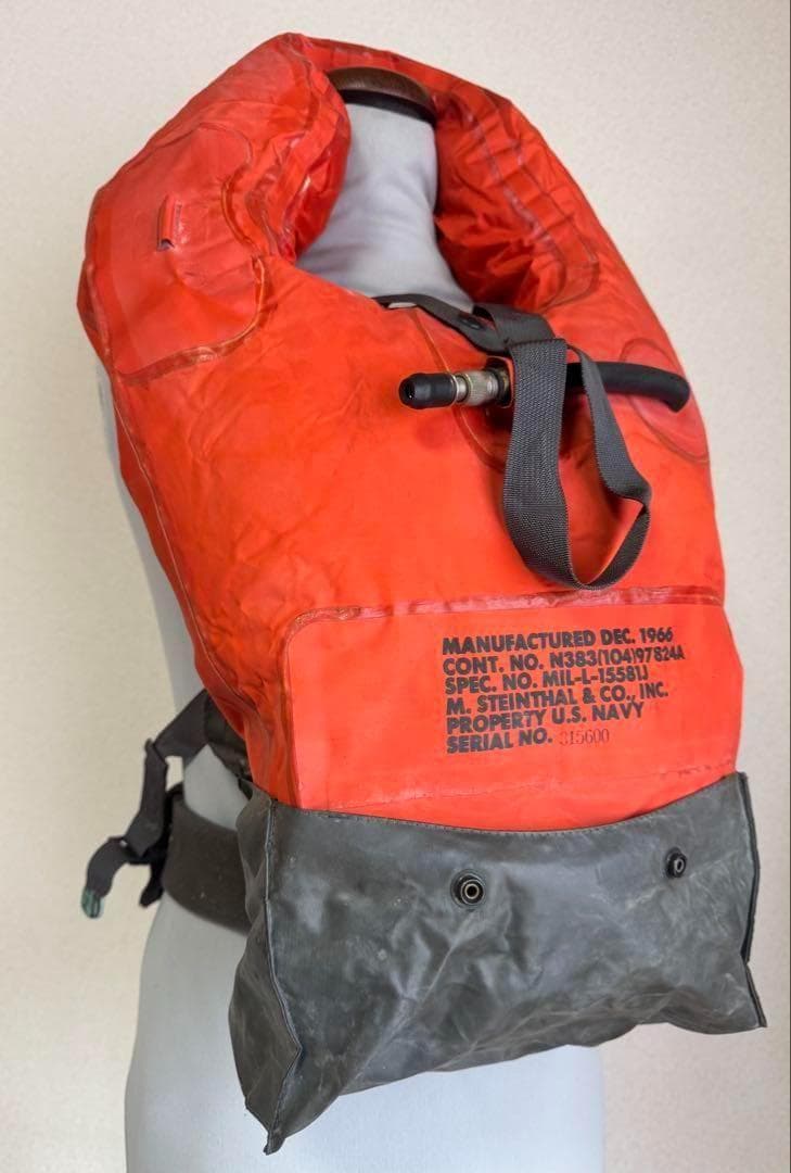 米軍 実物 ライフプリザーバー USN