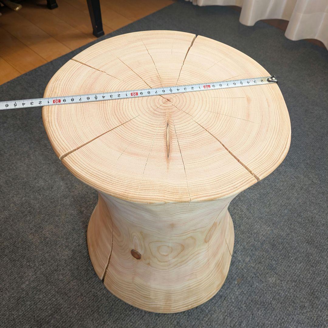 outdoorman　檜②　丸太　椅子　スツール　テーブル　高さ約40㎝