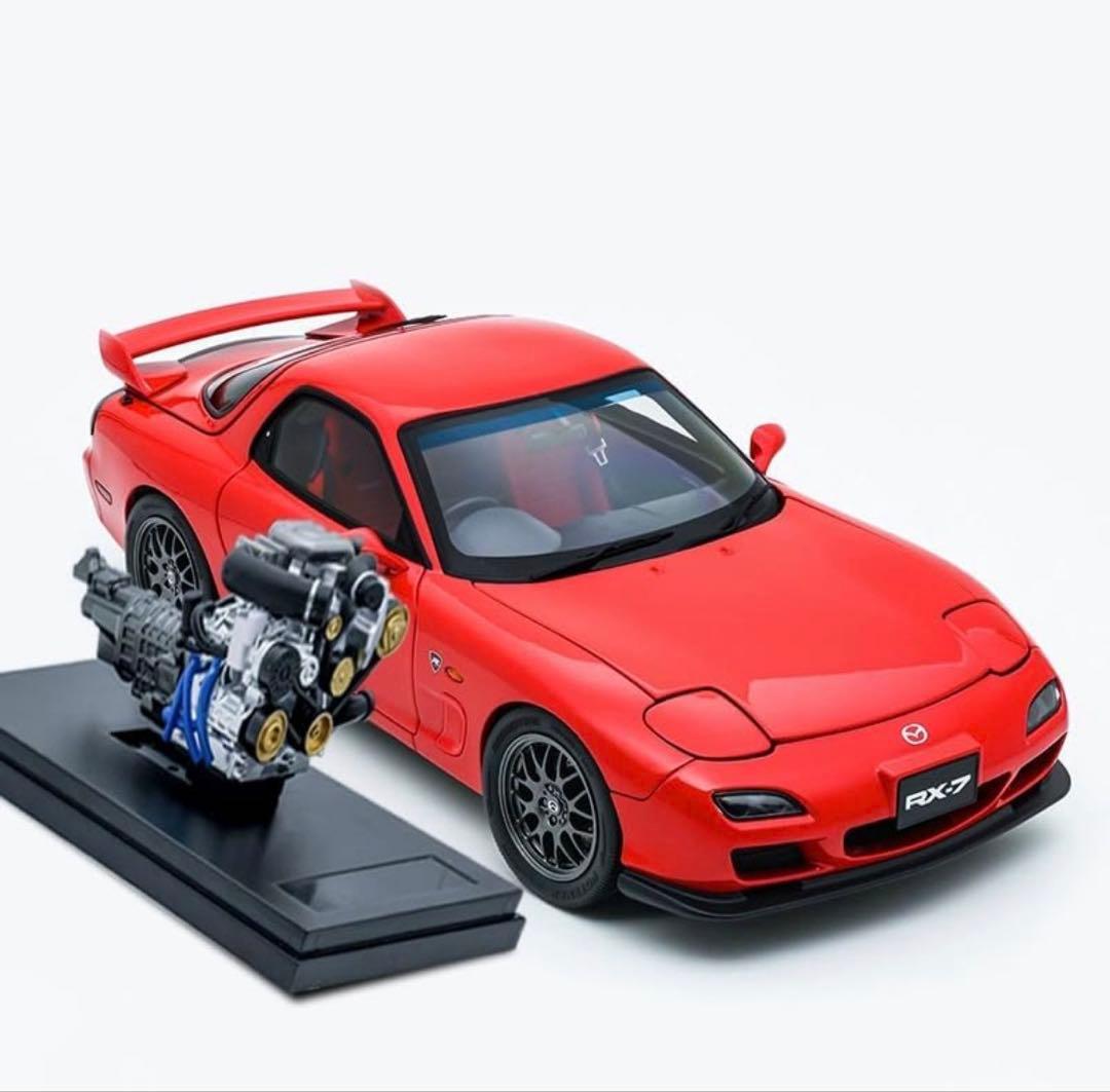 1/18 POLAR MASTER マツダ RX-7 FD Spirit R 赤