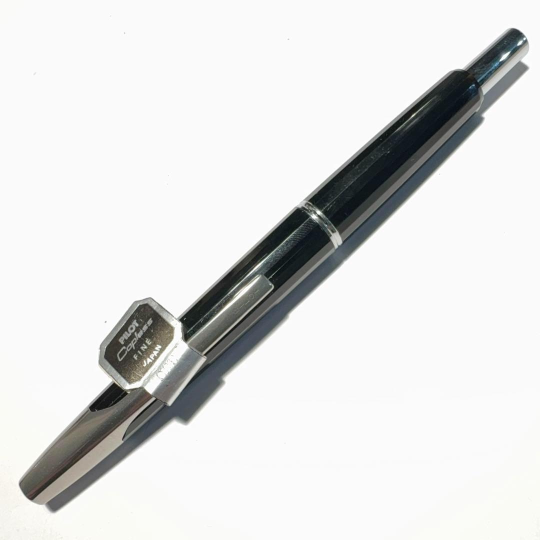 【廃番極稀少】PILOT キャップレス 多面体 未使用 タグ付き 黒 14K M
