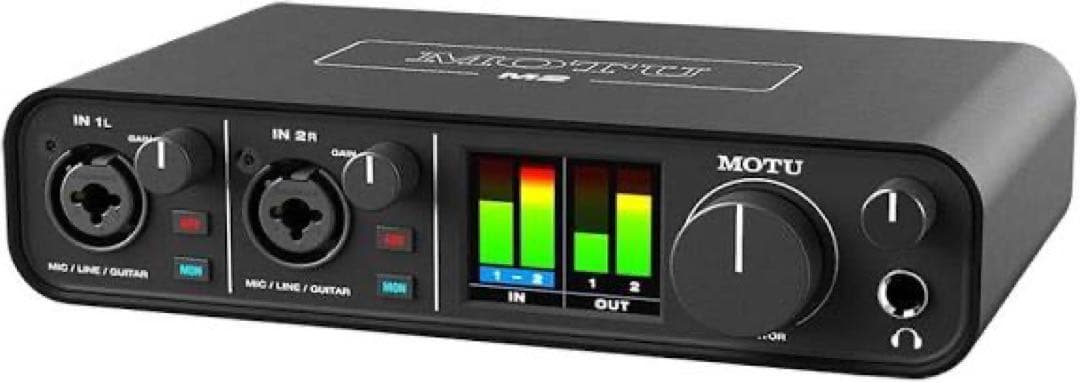 MOTU M2 USBオーディオインターフェース ゲーミング ギター接続 DAW