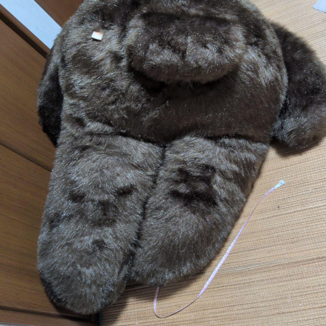 茶色の大きなぬいぐるみ 約70cm×80