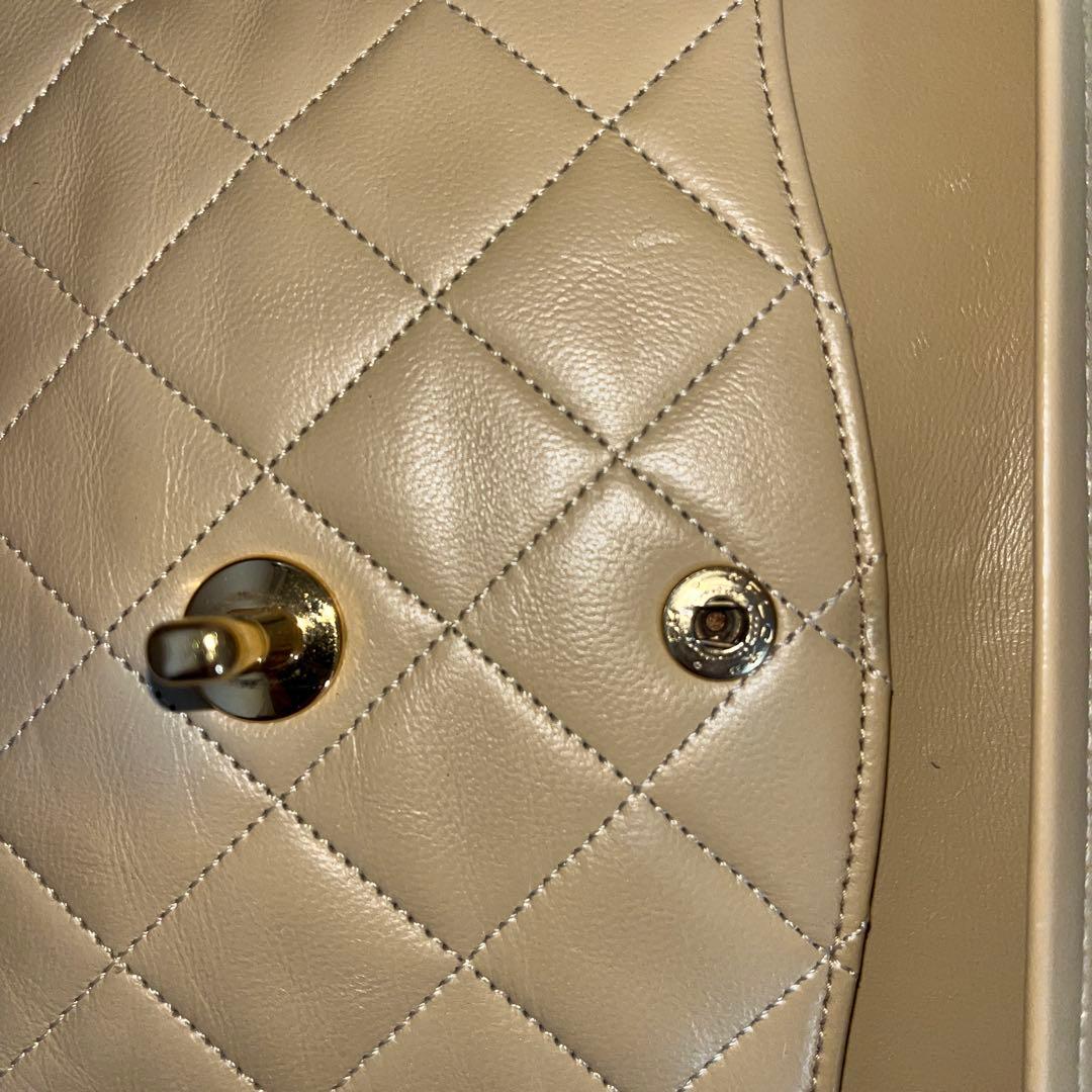 CHANEL シャネル マトラッセ ショルダーバッグ ヴィンテージ ベージュ