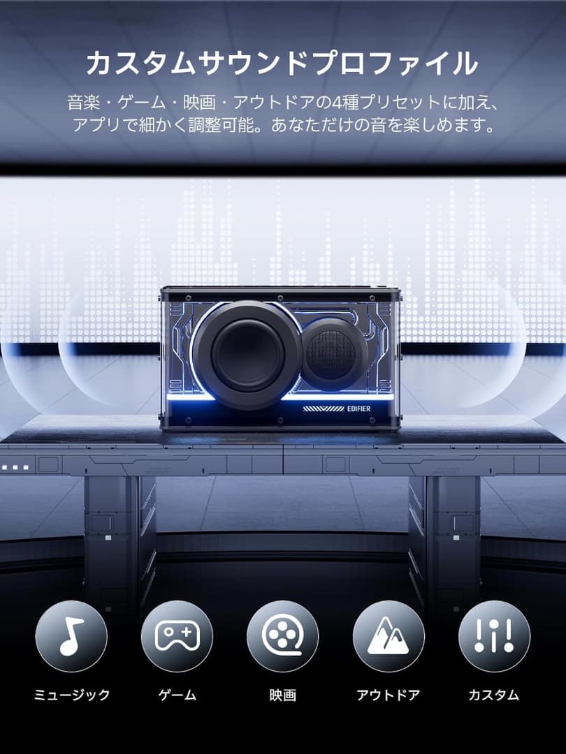 Edifier QD25 ワイヤレス スピーカー （ホワイト）【新品】