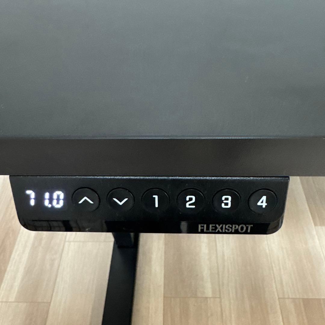【美品】FLEXISPOT 電動式昇降デスク(120×60cm) ブラック
