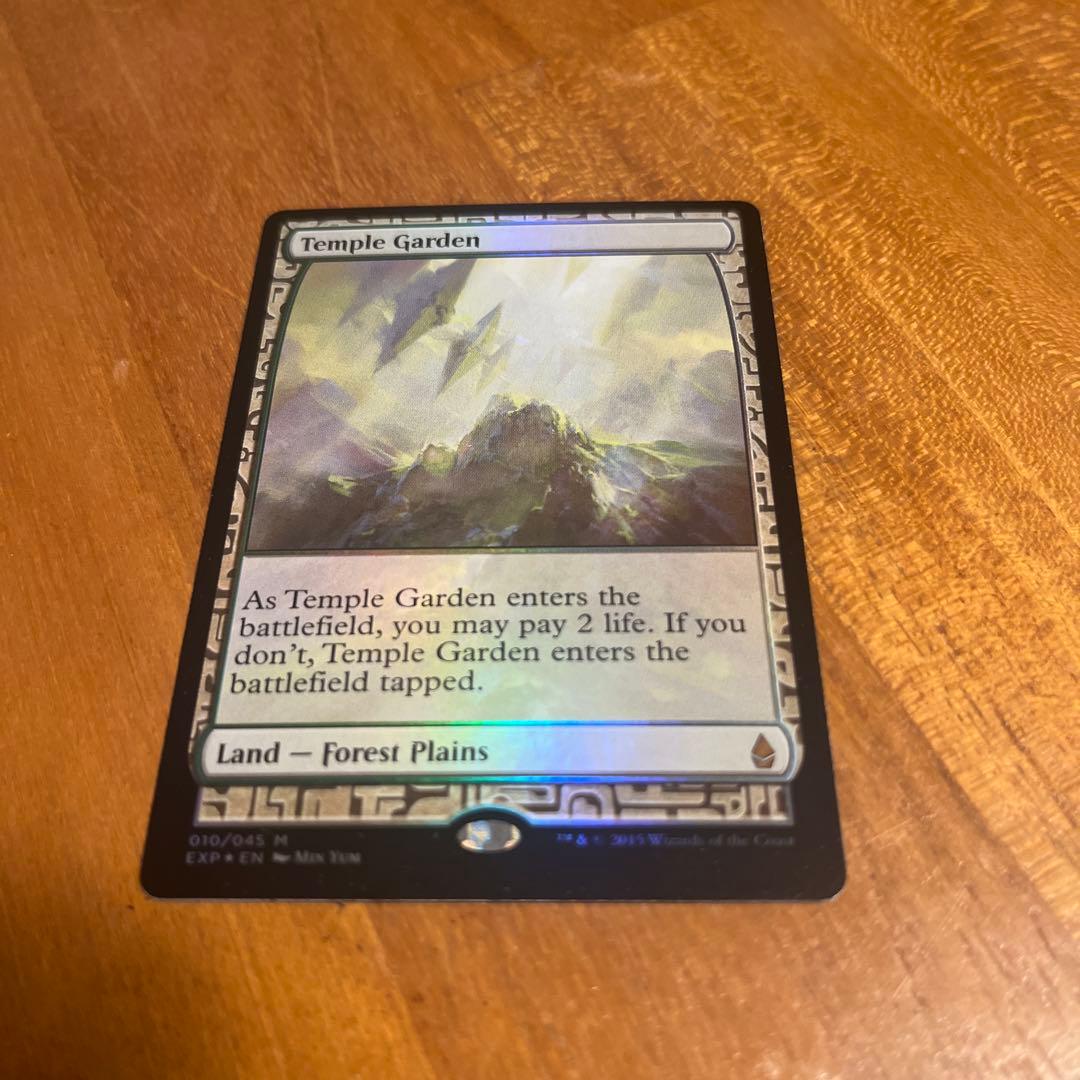 MTG foil 《寺院の庭/Temple Garden》[EXP]