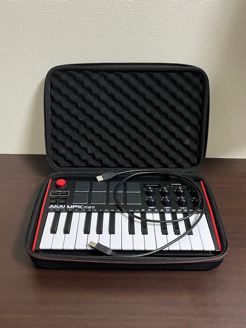 Akai MPK mini 25鍵 コンパクト MIDIキーボード ハードケース