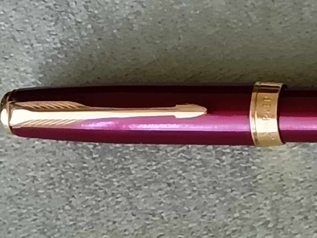 パーカー　ソネット　フランス　レッド 万年筆 ペン先18k