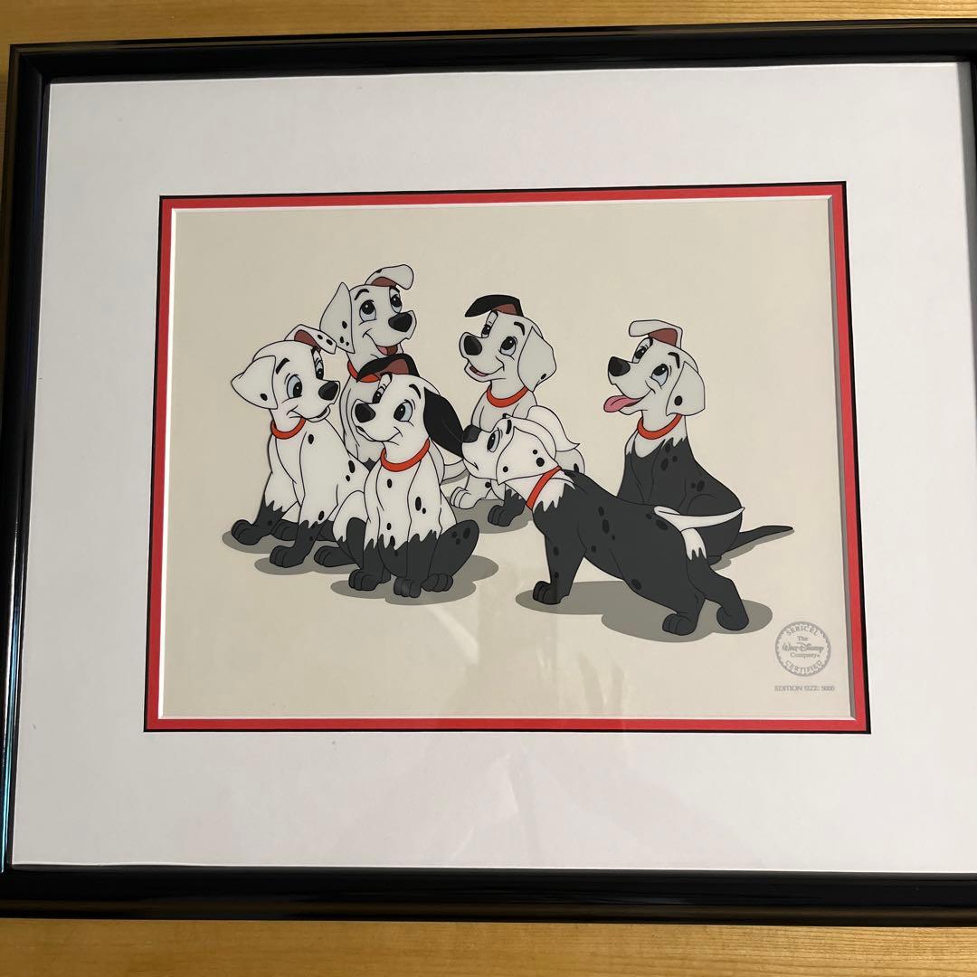 ウォルトディズニー　101匹わんちゃんセル画　額縁付き