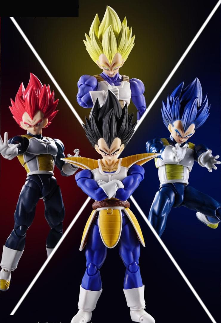 S.H.Figuarts ベジータ 同サイズ 改造ヘット 4種
