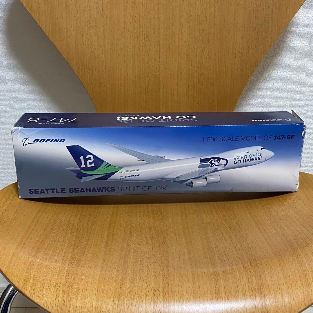 ボーイング747-8F　スケール1/200　シアトルシーホークス
