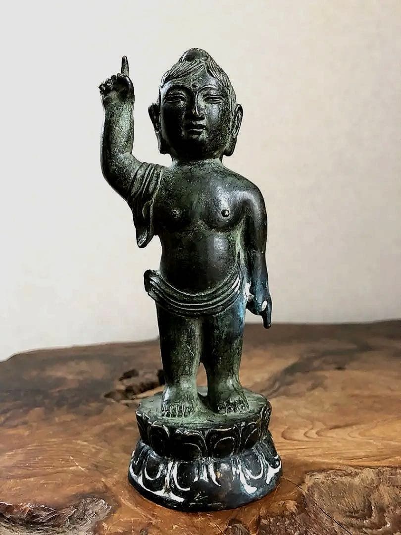仏教美術 古銅 誕生仏 釈迦如来 仏像