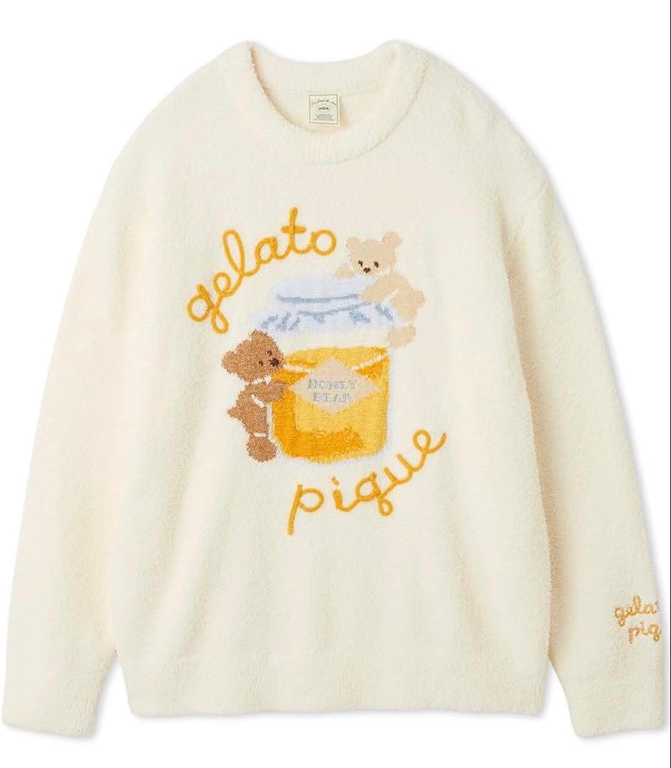 【大人気完売品】ジェラートピケ　ベビモコはちみつベア　プルオーバー　ハニーベア