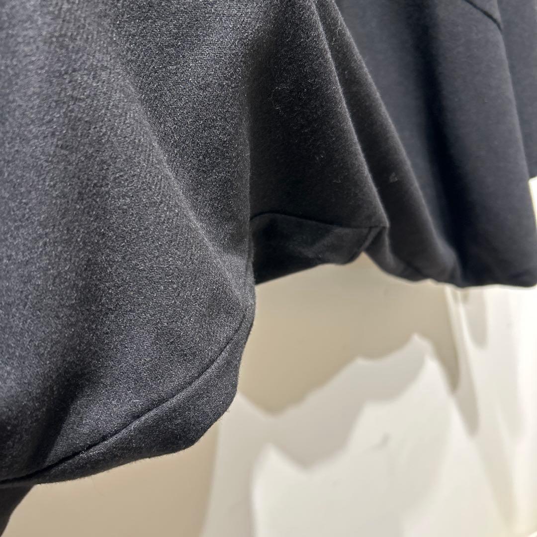 センソユニコ　萌　モユルアシンメトリー黒サルエルパンツ　ブラック　M〜L