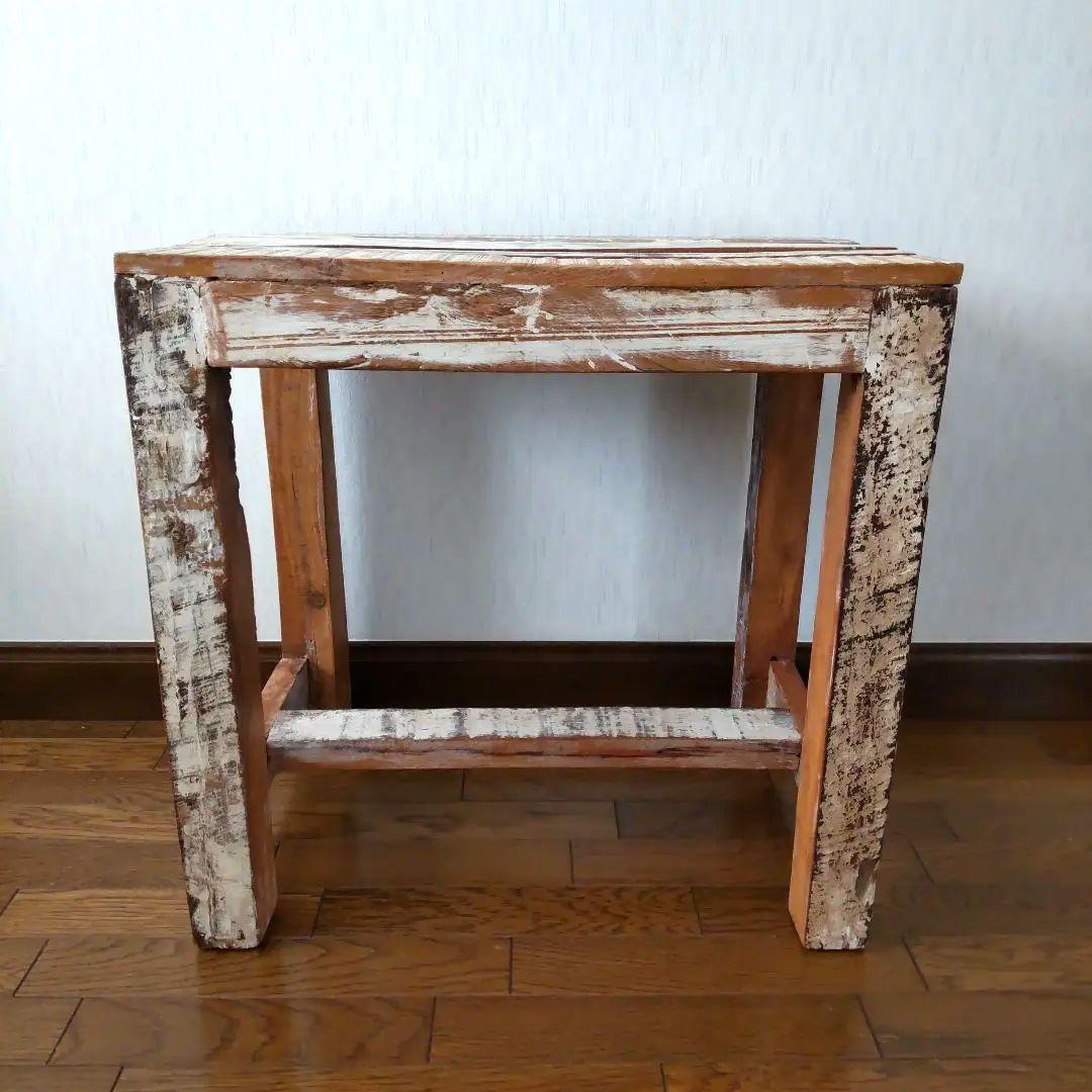 古木 天然木 テーブル 机 台 ブロカント ヴィンテージ 家具 古道具
