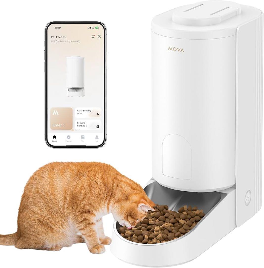 MOVA PF10 Pro 自動給餌器 猫 中小型犬用 タイマー式 3.4L
