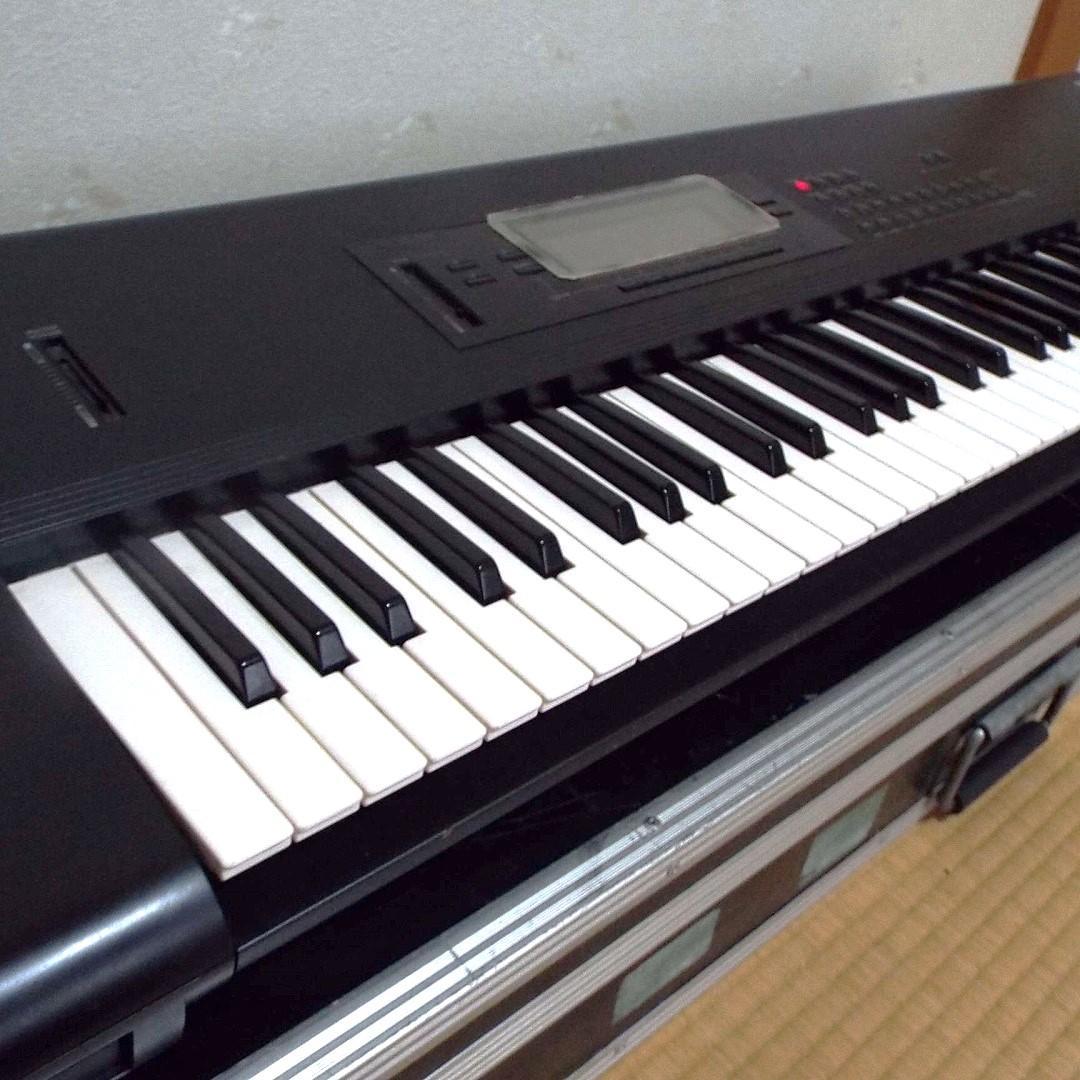 完動_美品 電池交換済 76FS鍵盤 コルグ T2_頑丈純正フライトケース付