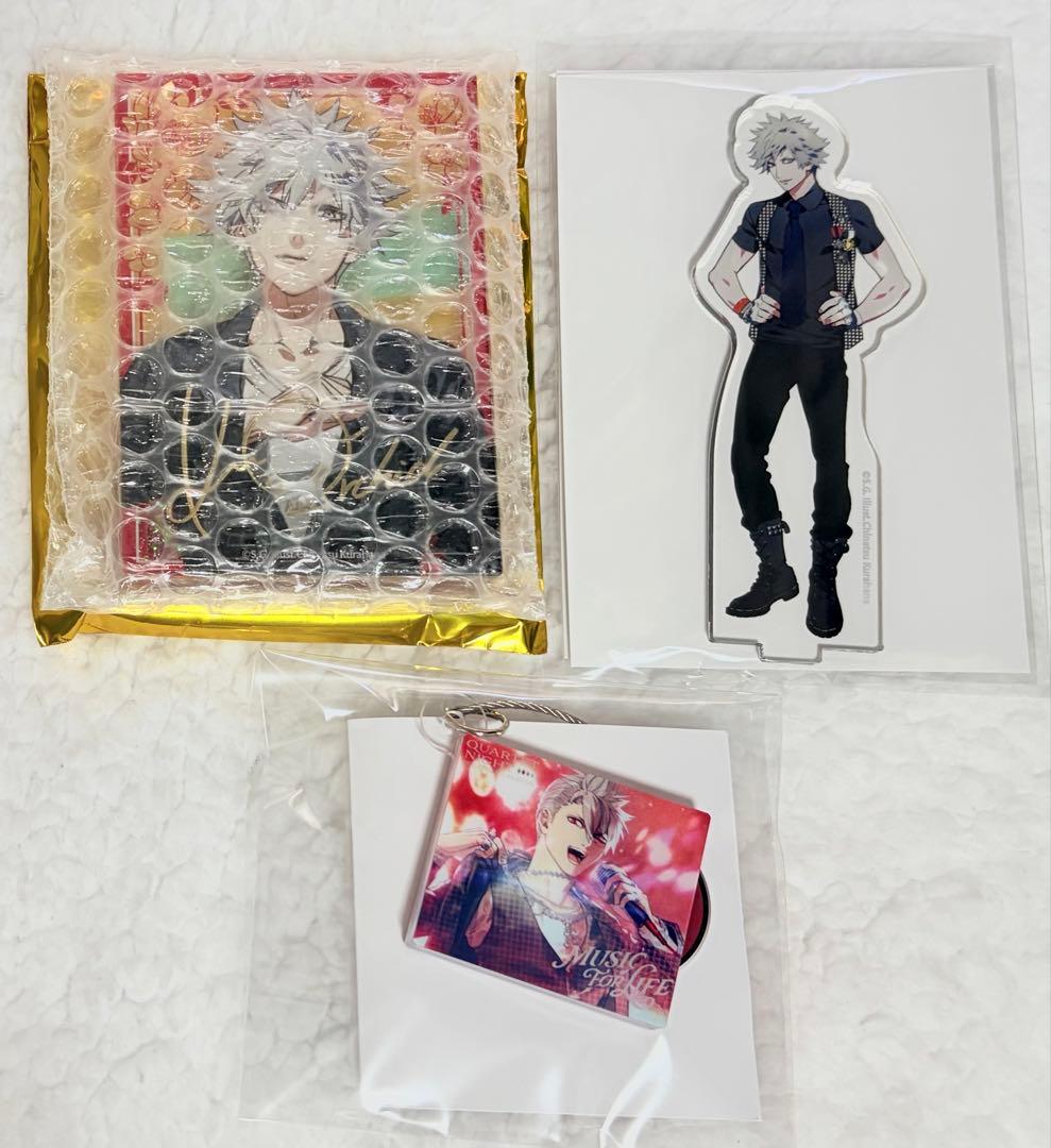 うたプリ 黒崎蘭丸 アクリルブロック アクスタ CDキーリング