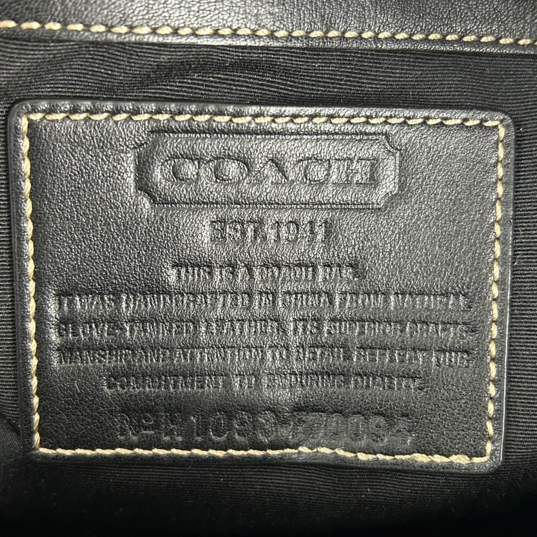 ✅【美品】メンテ済み　コーチ　ビジネスバッグ　COACH ショルダー　レザー