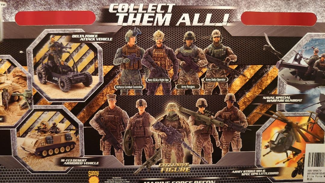 エリートフォース セット ELITED FORCE 激レア ミリタリーフィギュア