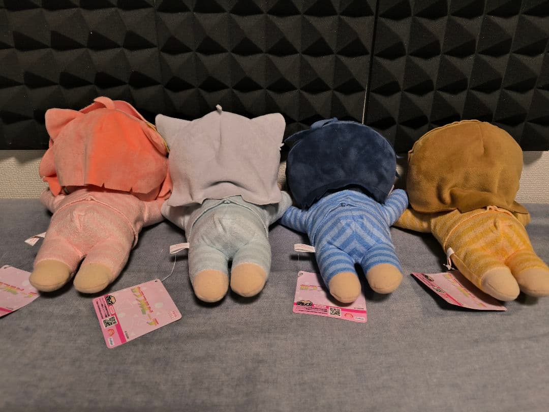 カラフルピーチ ねそべりBIGぬいぐるみ どぬく なおきり えと のあ 32個