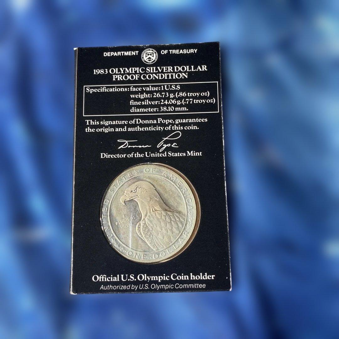 オリンピック　1983年ロサンゼルスオリンピック記念銀貨