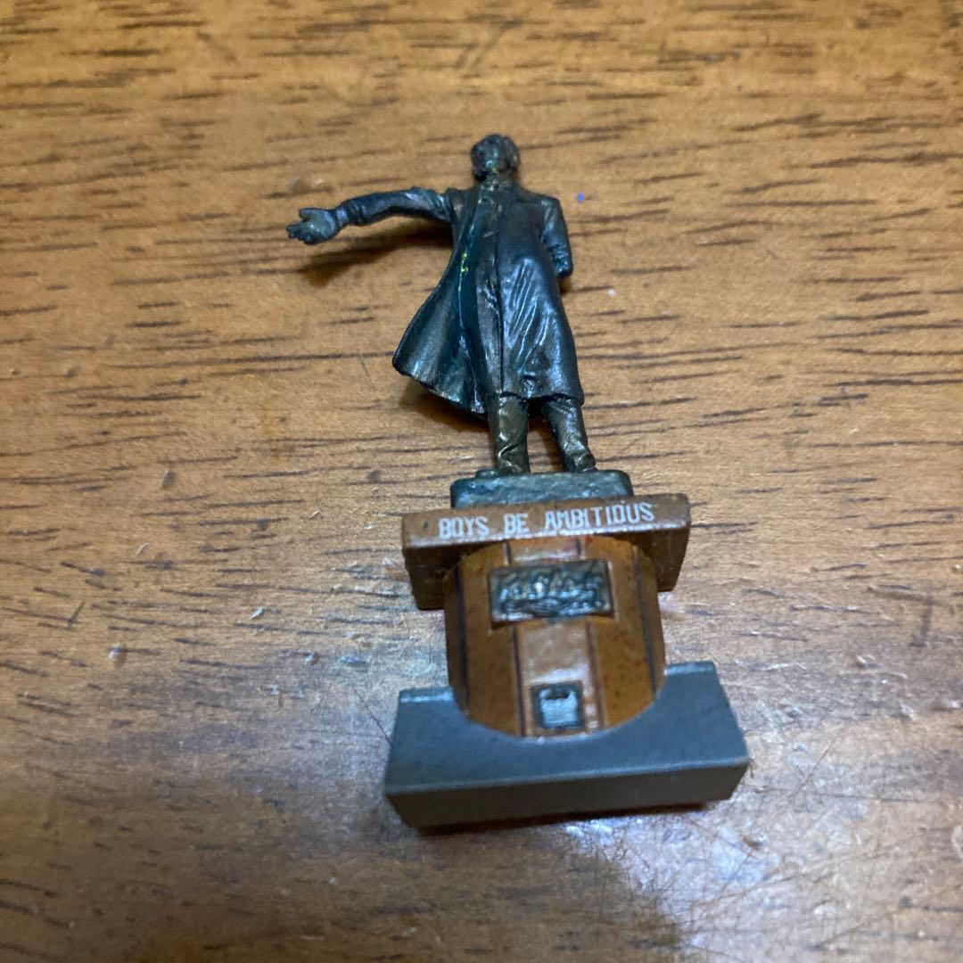 クラーク博士銅像ミニチュアフィギュア￼少年よ。大志を抱けボーイズビーアンビシャス