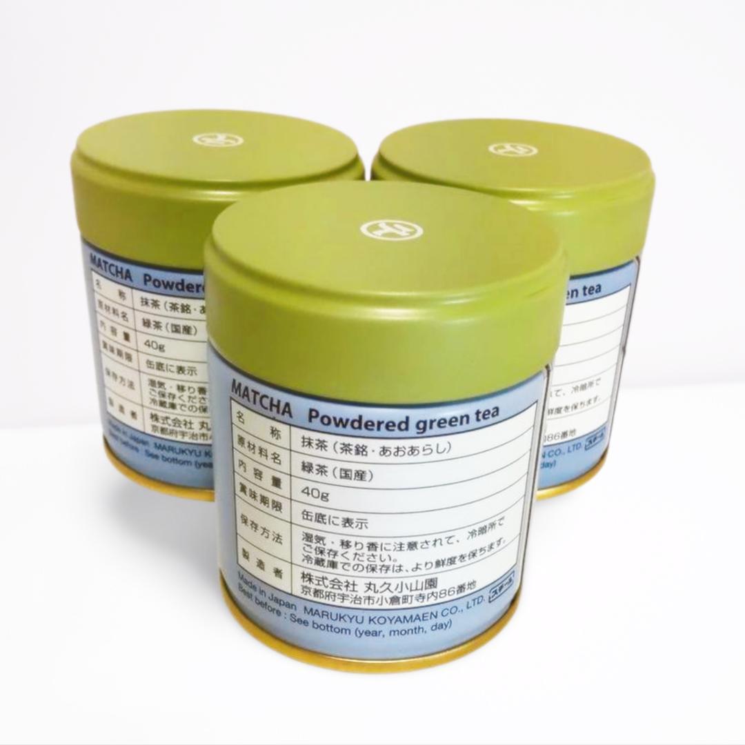 丸久小山園 抹茶 青嵐 40g　3缶セット