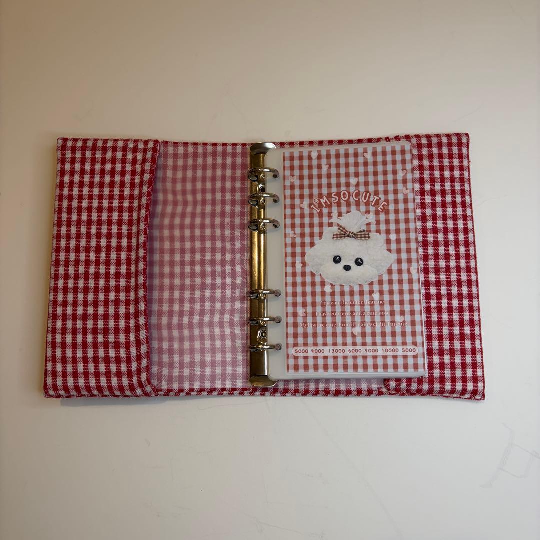 ふわふわわんちゃん　バインダーカバー　リフィルセット　A6 韓国　貯金