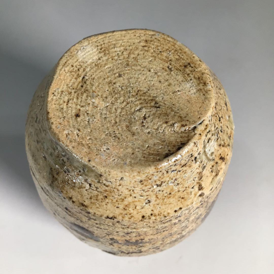 Ｎ４２７　茶器　『川本了生造』『美濃伊賀』『縞葡萄唐草仕覆付』　共箱　茶道具