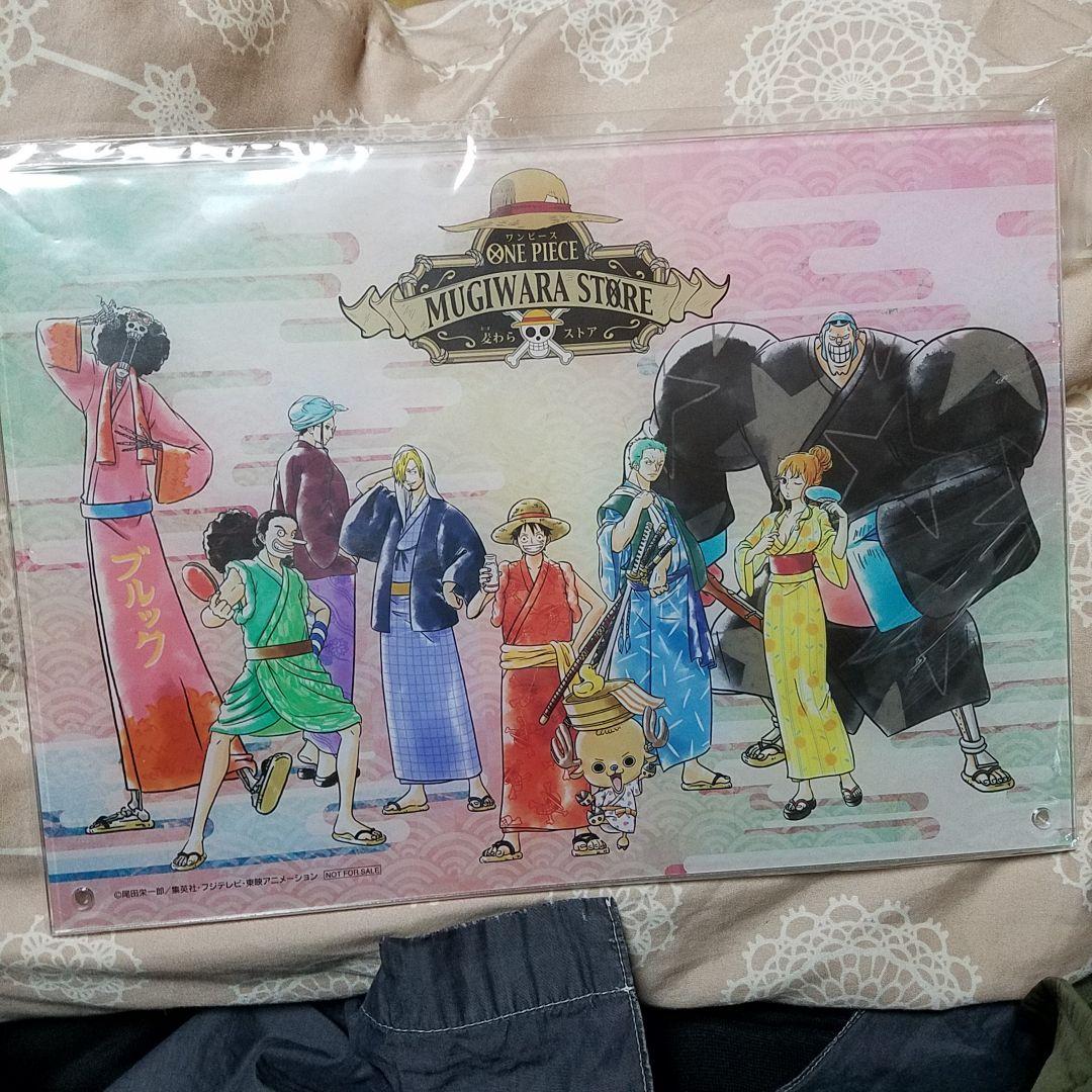 ワンピース 温泉　アクリルボード ルフィ　サンジ　ゾロ　ナミ　アクリルパネル