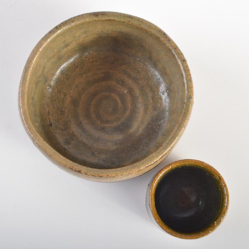 茶道具　飛騨春慶塗　茶箱　茶器揃　茶碗　棗など　五点　一式　共箱　D　R7433