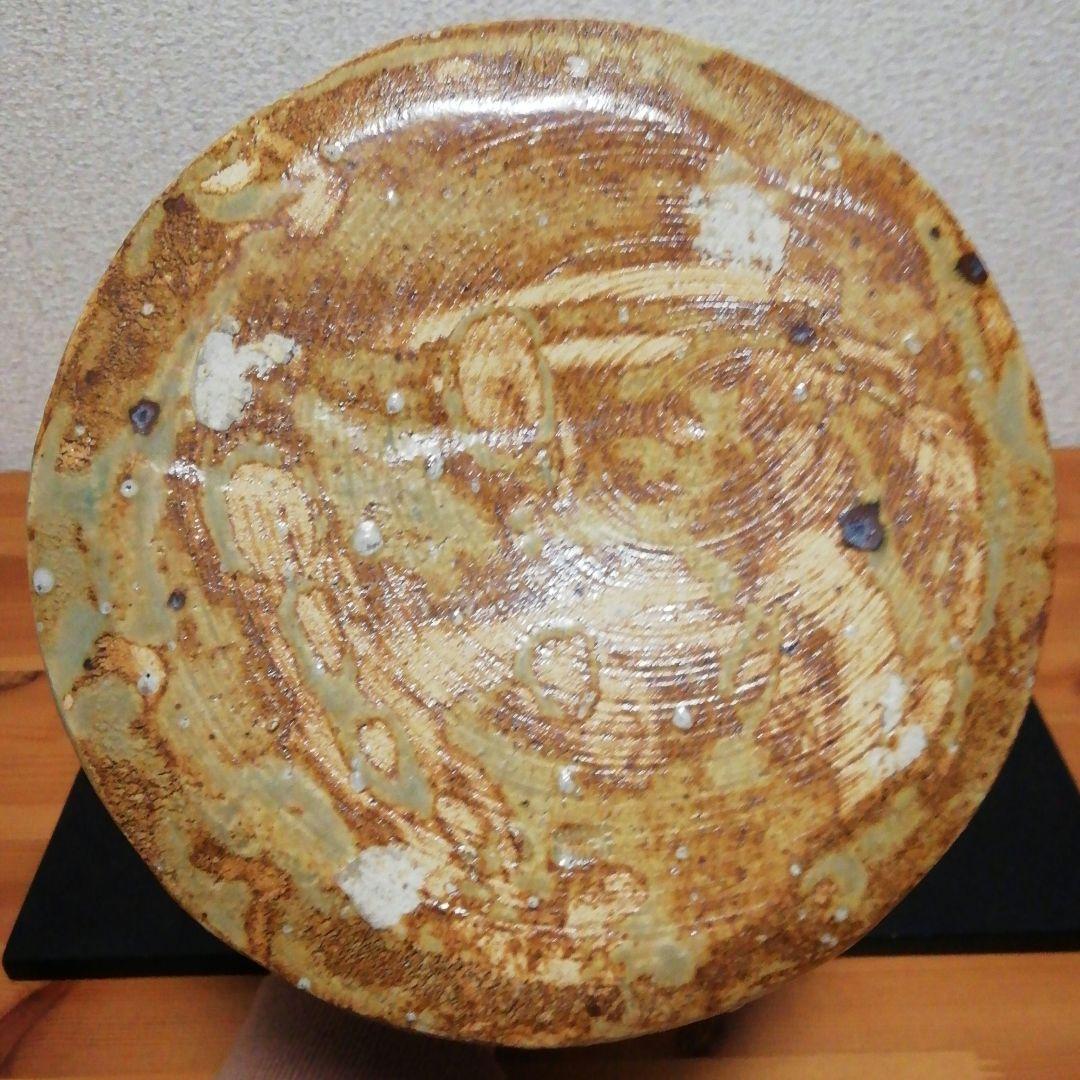 佐治光寿作　美濃　伊賀　水指　共箱　茶道具