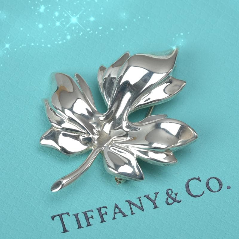 新品仕上げ◇ティファニー リーフ ブローチ STERLING 925 シルバー