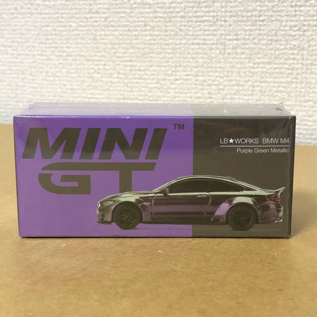 MINI GT　LB WORKS BMW M4　パープル グリーン メタリック