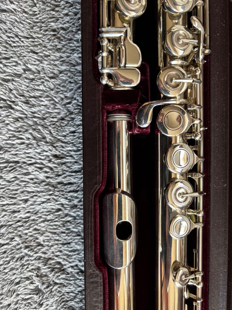 ムラマツ総銀製フルート AD Eメカ付き カバードキー　C足部菅