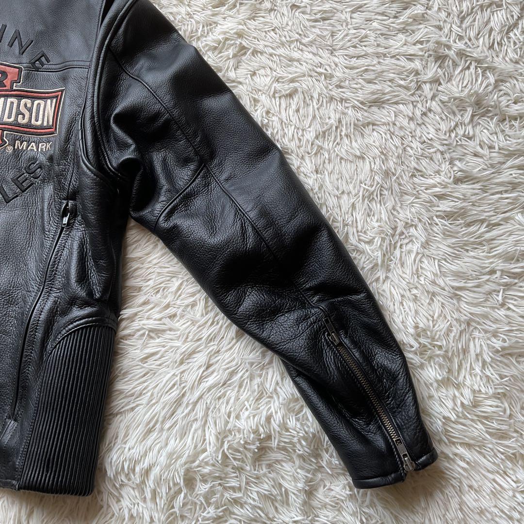 美品✨ハーレーダビッドソン　レザージャケット　シングルライダース　M 黒　現行