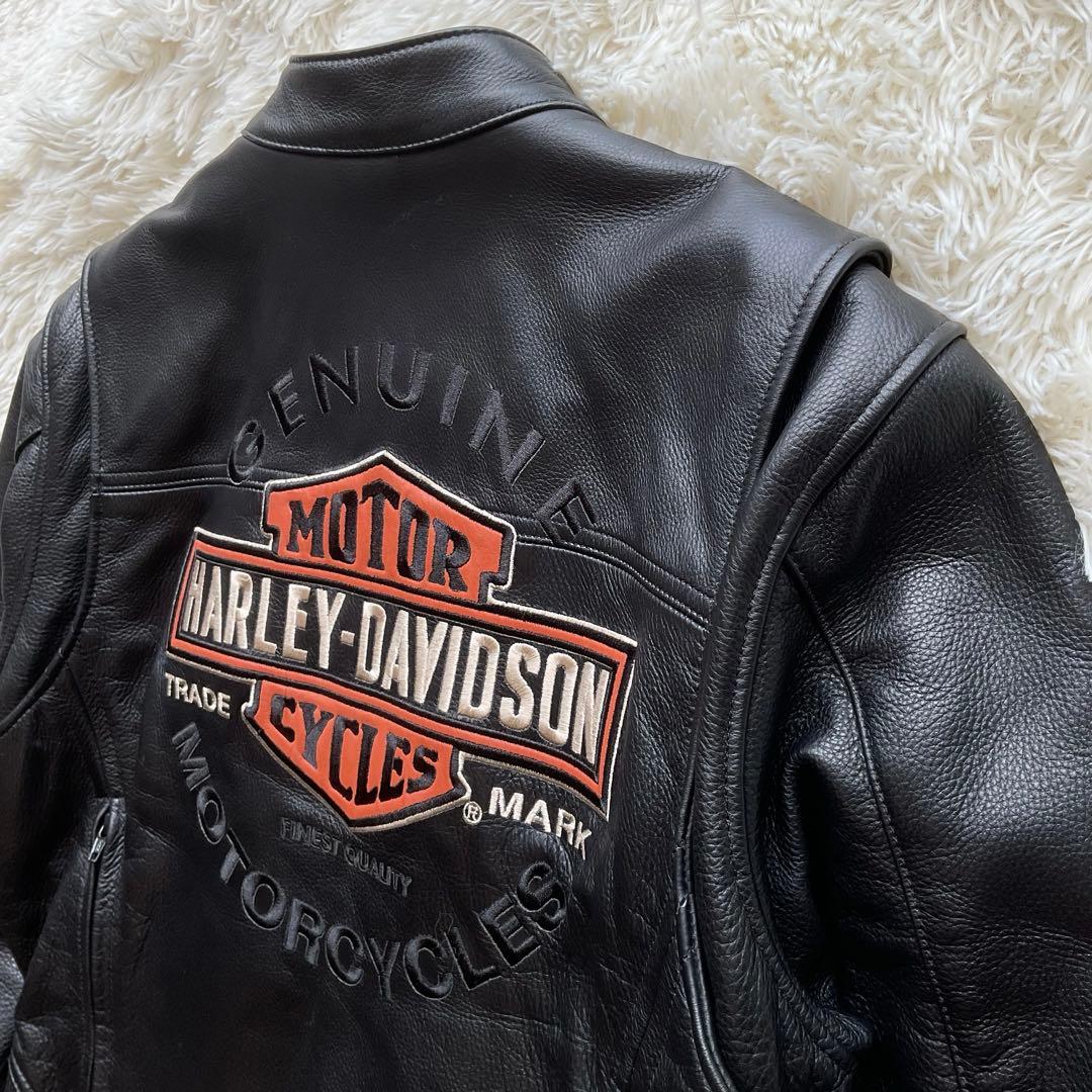 美品✨ハーレーダビッドソン　レザージャケット　シングルライダース　M 黒　現行