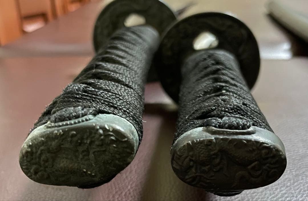 模造刀　居合刀　刀掛け　螺鈿　武具　v311